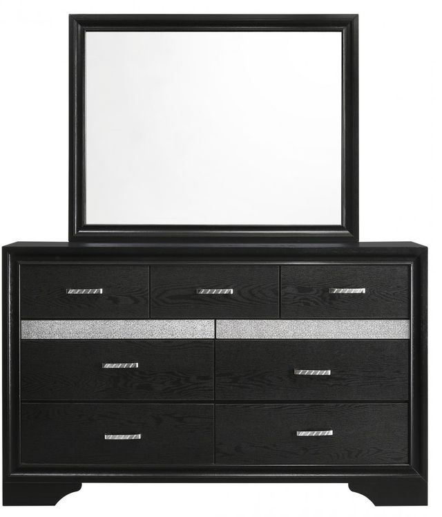 Coaster® Miranda Black Mirror-2