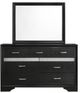 Coaster® Miranda Black Mirror-2