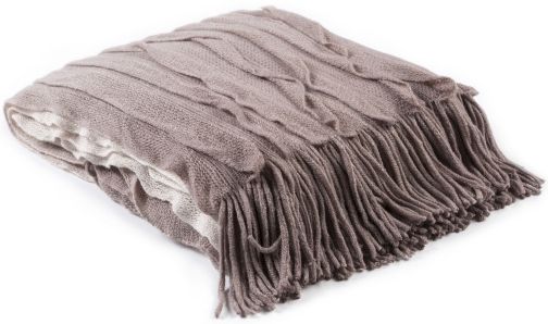 Surya Toya Mauve 50"x60" Throw Blanket-1