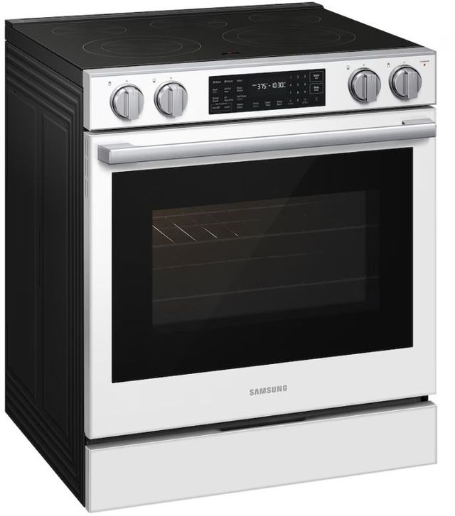Samsung 30'' Matte White Slide-In Electric Range with Air Sous Vide -2