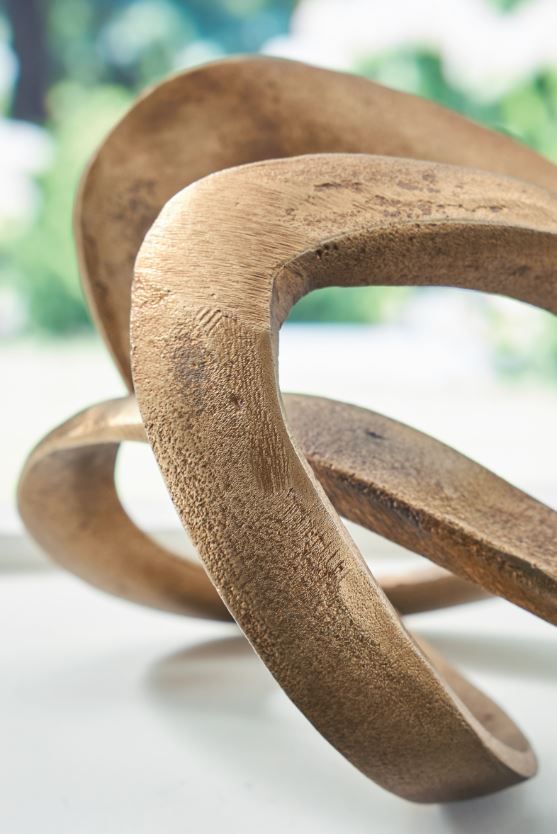Signature Design by Ashley® Dunnruck Antique Brass Sculpture-3