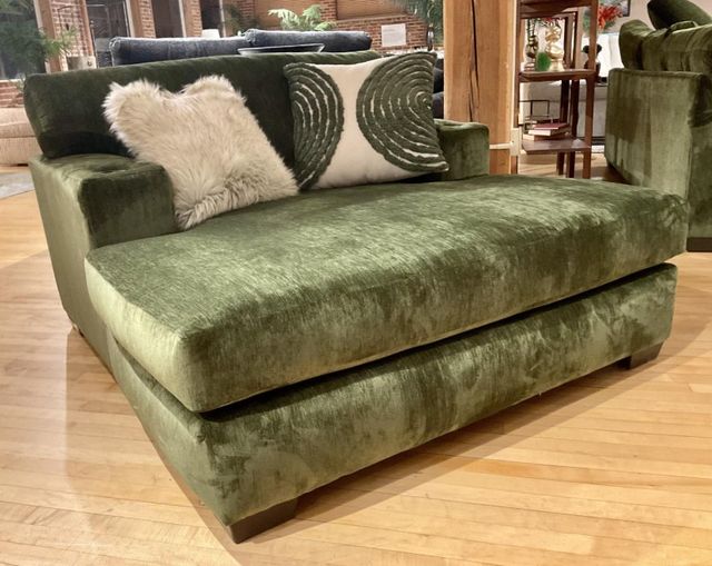 Corinthian Furniture Green Chaise Lounge-1