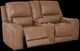 Signature Design by Ashley® DeepWakes Caramel Power Reclining Loveseat with Console and Adjustable Headrest-1