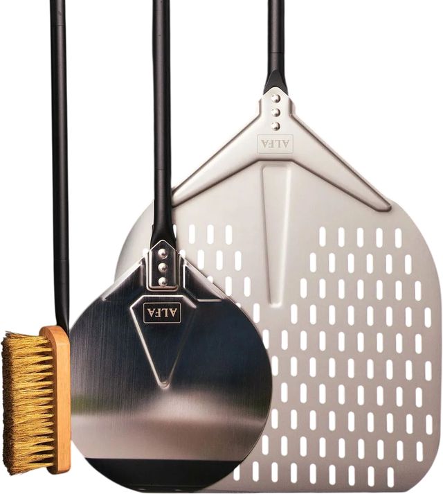 Alfa Large Black Pizza Peel Set -0