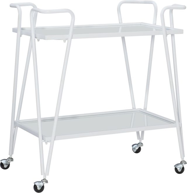 Linon Ellie White Bar Cart-0