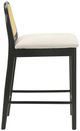 Armen Living Lucio 2-Piece Black/White Counter Stool Set-3