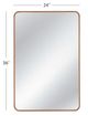 Bassett Mirror Heather Brown Rectangular Wall Mirror-3