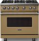 Viking® 5 Series 36" Golden Hour Pro Style Gas (LP) Range with Polished Chrome Trim-3