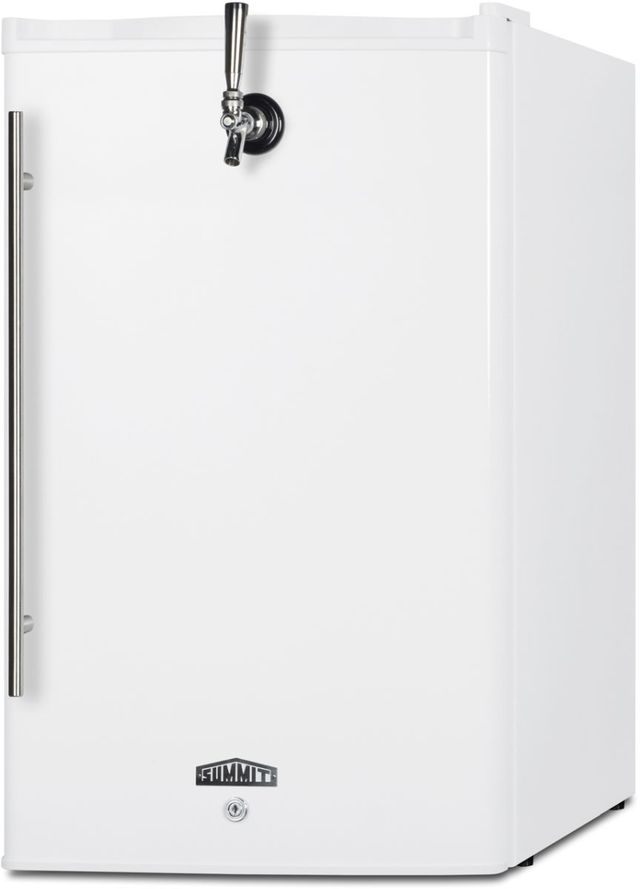 Summit® 17" 2.5 Cu. Ft. White Tabletop Beer Kegerator-1