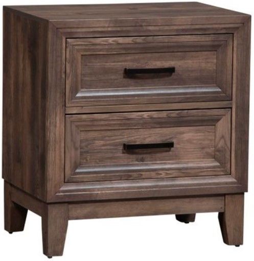 Liberty Furniture Ridgecrest Cobblestone Nightstand-0