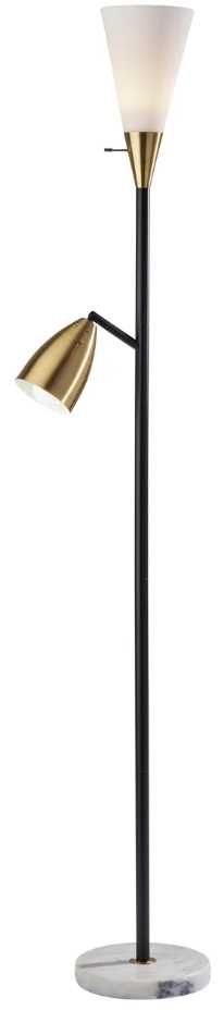 Adesso® Dixon White Combo Torchiere-0