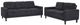 Coaster® Bowen II 2-Piece Steel Gray Upholstered Sofa Set-0