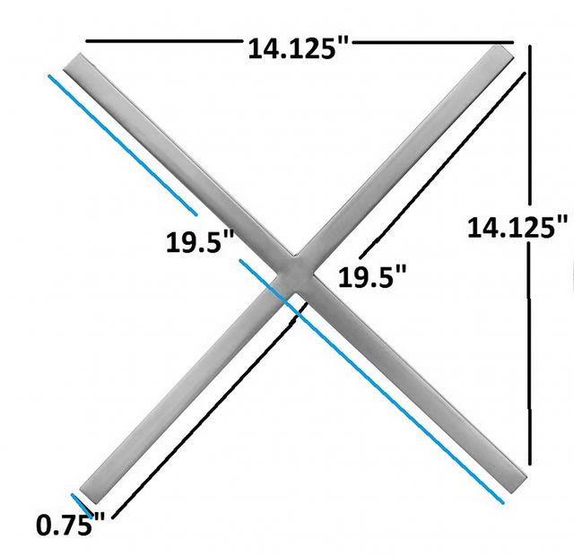 Meridian Furniture XOXO Chrome Wall Decor-3