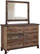 International Furniture Antique Wood 4 Piece Queen Bed Set-2