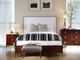 Century® Customizable Details Bed Marin Queen Wood Trim Upholstered Panel Bed-2