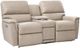 La-Z-Boy® Ava Ivory Leather Power Reclining Loveseat with Console, Headrest, and Lumbar-0