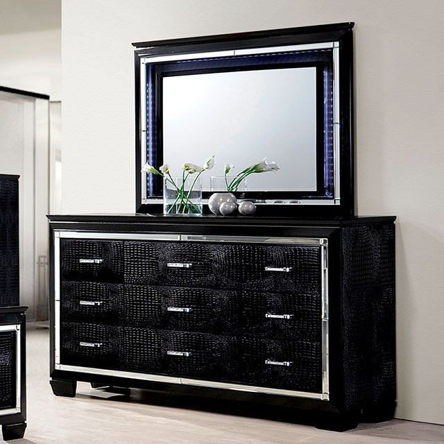 Furniture of America® Bellanova Black Dresser-1