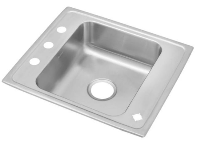 Elkay Lustertone® Classic Lustrous Satin Stainless Steel Single Bowl Drop-In Classroom Sink-0