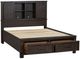Liberty Furniture Thornwood Hills Rock Beaten Brown King Bookcase Bed-4