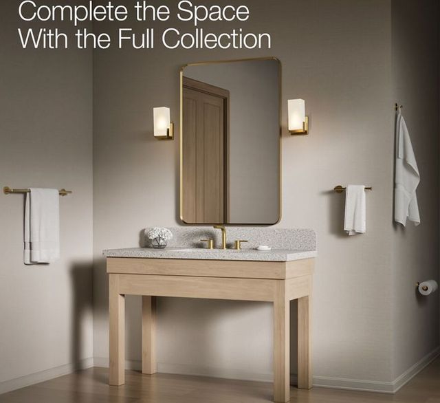 KOHLER® Elate® Vibrant Brushed Moderne Brass Double Toilet Paper Holder-3