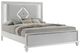 New Classic® Home Furnishings Stardust 5-Piece White Queen Bedroom Set - South Texas Glam with LED Lighting-2