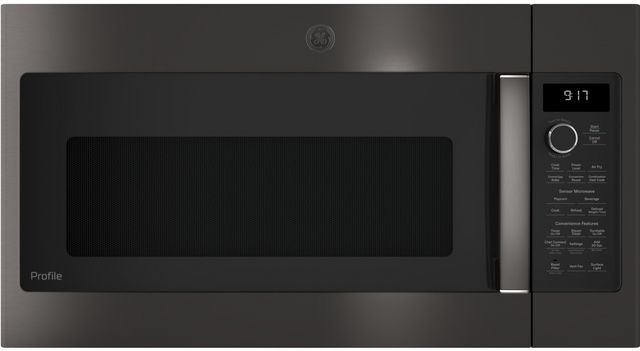GE Profile™ 1.7 Cu. Ft. Fingerprint Resistant Black Stainless Over The Range Microwave-0