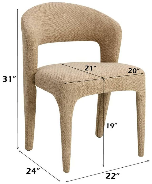 ACME Furniture Lidi 2-Piece Light Brown Side Chair Set-2