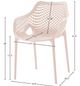 Meridian Furniture Mykonos Pink Plastic Outdoor Patio Dining Chair-4