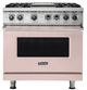 Viking® 5 Series 36'' Blush Pro Style Dual Fuel Range with Griddle-0