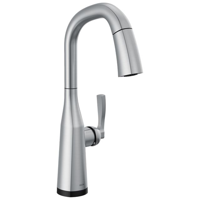 Delta Stryke® Lumicoat® Arctic Stainless Single Handle Bar/Prep Faucet with Touch2O® Technology -0