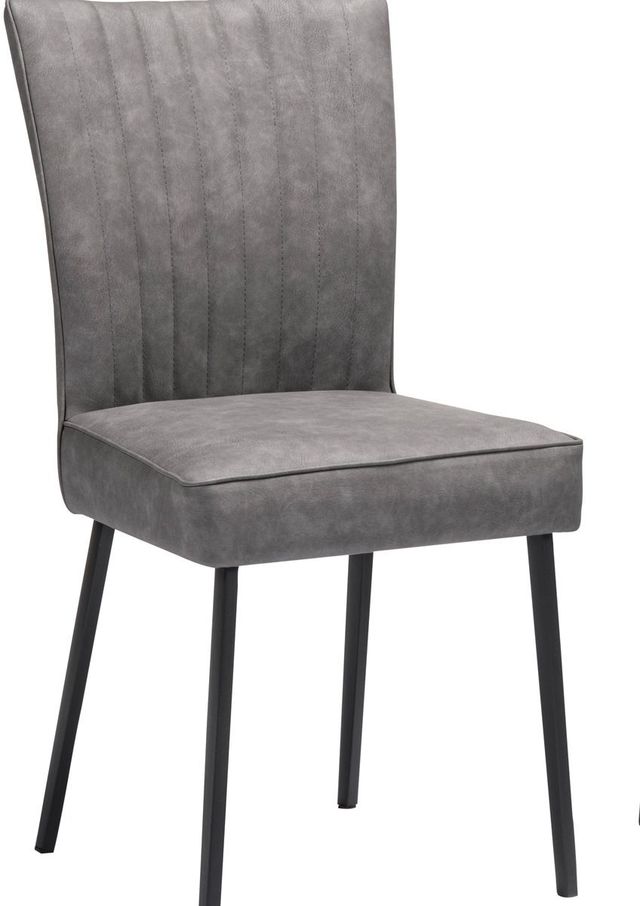 Mazin Furniture Barcelona Black/Gray Side Chair-0