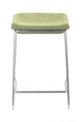 Zuo® Lids Green Set of 2 Counter Stool-2