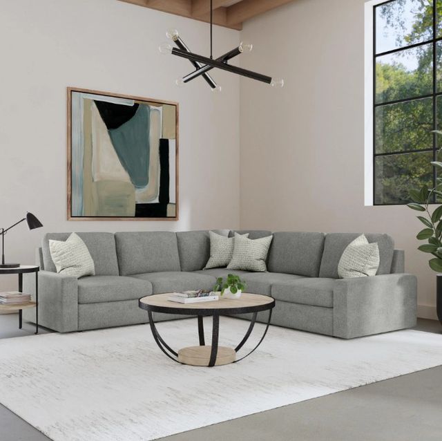 Flexsteel® Customizable Sky 5-Piece Fabric Sectional-1