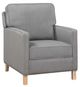 Homelegance® Hampstead Gray Manual Push Back Recliner-0