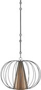 Currey & Company Spirograph Black/Vintage Brass Pendant Lighting-1