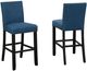 Brassex Inc. Avery 2-Piece Blue 29'' Bar Stool Set-0
