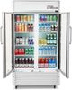 Premium Levella® 16 Cu. Ft. Silver Freestanding Beverage Center-1