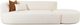 TOV Furniture Fickle 2-Piece Cream Left Arm Facing Chaise Modular Sofa-3