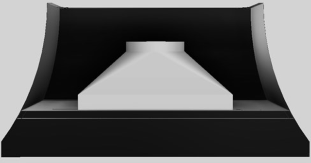 Vent-A-Hood® Designer Series 60" Black Wall Mounted Range Hood-3