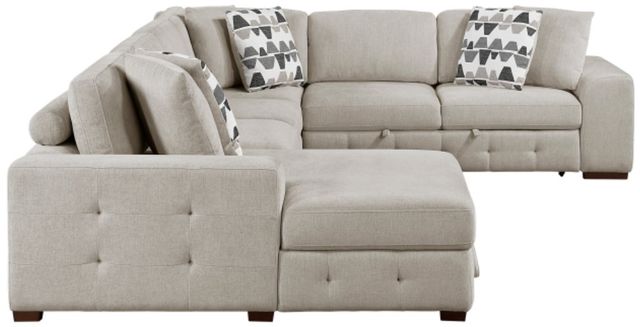 Homelegance® Raife 4-Piece Taupe Left-Arm Facing Sectional and Chaise-3