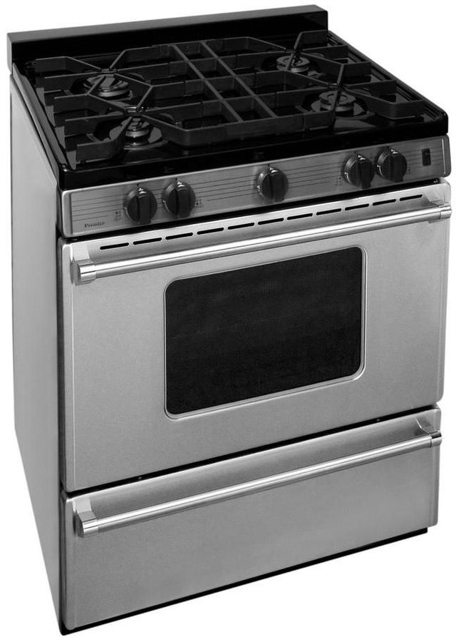 Premier Pro Series 30" Stainless Steel Freestanding Gas Range-2