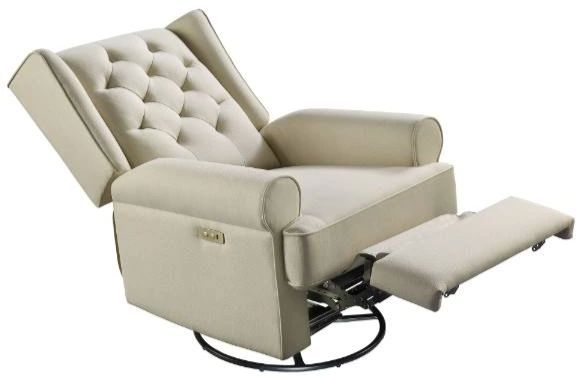 Westwood Design Amelia Natural Power Swivel Glider Recliner-1