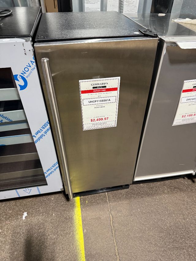 U-Line® 1 Class 15" 55 lb. Stainless Solid Ice Maker-0
