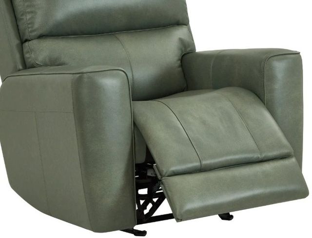 Leather Italia™ Cambria Ladero Sage Moss Power Glider Recliner-1