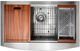 ZLINE Moritz 33" Stainless Steel Farmhouse Apron Mount Single Bowl Kitchen Sink with Bottom Grid and Accessories-3