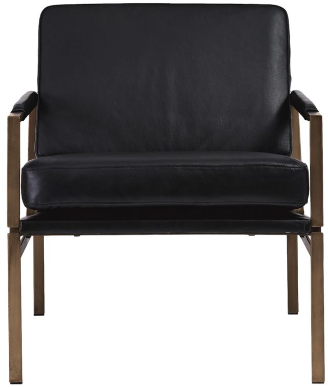 Signature Design by Ashley® Puckman Black Accent Chair-1