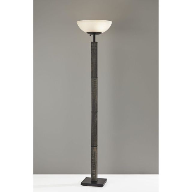 Adesso® Kona Black 300 Watt Torchiere-1
