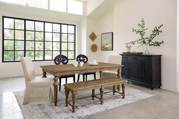Riverside Furniture Sonora Snowy Desert Dining Bench-2