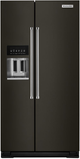 KitchenAid® 36 in. 24.8 Cu. Ft. Black Stainless Steel with PrintShield™ Finish Side-by-Side Refrigerator-0
