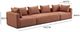 TOV Furniture Hangover 3-Piece Red 145" Modular Sofa-1